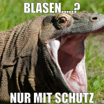 Blasen.....? Nur mit Schutz