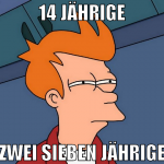 14 Jährige zwei sieben Jährige