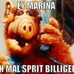 Ey Marina  Mach mal Sprit billiger Lan
