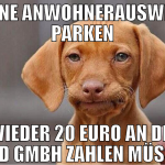 ohne anwohnerausweis parken wieder 20 euro an die 