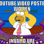 Youtube Video Posten wollen Invalid Url