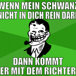 Wenn mein Schwanz nicht in dich rein darf dann kom