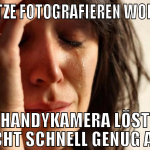 Blitze fotografieren wollen Handykamera löst nicht