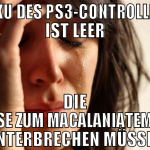 akku des ps3-controllers ist leer die reise zum ma