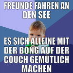 Freunde fahren an den see es sich alleine mit der 