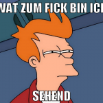 WAT ZUM FICK BIN ICH SEHEND