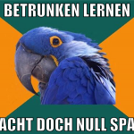 betrunken lernen macht doch null spaß 
