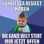 yunalesca besiegt haben die ganze welt steht mir j