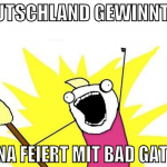Deutschland gewinnt 7:1 Marina feiert mit Bad Gate