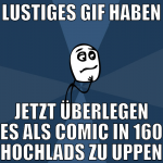 lustiges gif haben jetzt überlegen es als comic in