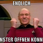 endlich fenster öffnen können