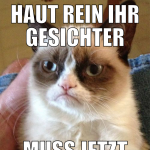haut rein ihr gesichter muss jetzt zur arbeit