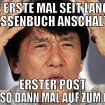 DAS ERSTE MAL SEIT LANGEM FRESSENBUCH ANSCHALTEN E