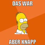 Das war aber knapp
