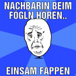 Nachbarin beim fögln hören.. einsam fappen
