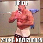 heute 240kg kreuzheben