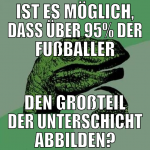 ist es möglich, dass über 95% der Fußballer den gr