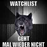 watchlist geht mal wieder nicht