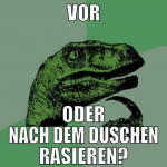 vor oder nach dem duschen rasieren?
