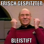 frisch gespitzter  Bleistift 