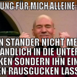 wohnung für mich alleine haben den ständer nicht m