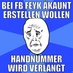 BEI FB feyk äkaunt erstellen wollen handnummer wir