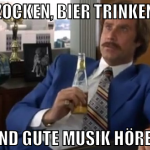 zocken, bier trinken und gute musik hören