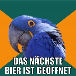 das nächste bier ist geöffnet