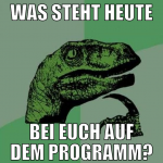 Was steht heute bei euch auf dem Programm?