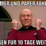 MAMER UND PAPER FAHREN MORGEN FÜR 10 TAGE WEIT WEG