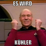 es wird  kühler