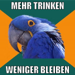 mehr trinken weniger bleiben