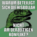 warum beteiligt sich die hisbollah nicht am derzei