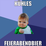 Kühles Feierabendbier
