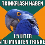 trinkflash haben 1,5 liter in 10 minuten trinken
