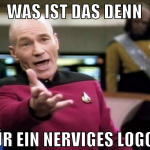 was ist das denn für ein nerviges logo?