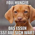 FOLL HUNGER DAS ESSEN LÄSST AUF SICH WARTEN