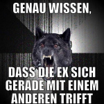 Genau wissen, dass die Ex sich gerade mit einem an