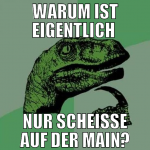 WARUM IST EIGENTLICH  NUR SCHEISSE AUF DER MAIN?