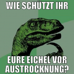 wie schützt ihr eure eichel vor austrocknung?