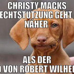 christy macks zurechtstutzung geht mir näher  als 