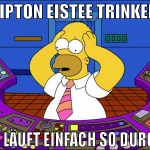 LIPTON EISTEE TRINKEN ES LÄUFT EINFACH SO DURCH