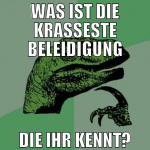 WAS IST DIE KRASSESTE BELEIDIGUNG DIE IHR KENNT?