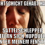 Nachtschicht gehabt haben Sattelschlepper liefern 