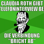 CLaudia roth gibt telefoninterview bei n24 die ver