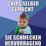 chips selber gemacht  sie schmecken hervorragend