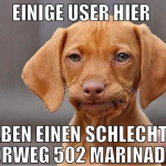 einige user hier  haben einen schlechten torweg 50