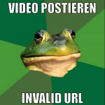 video postieren invalid url
