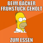 beim bäcker frühstück geholt zum essen