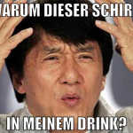 warum dieser schirm in meinem drink?